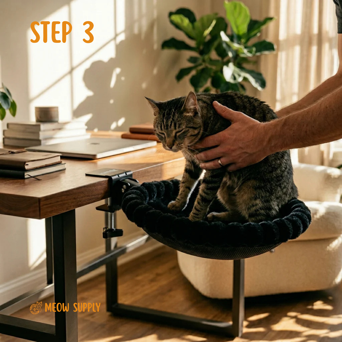 Meow Cat Desk Bed